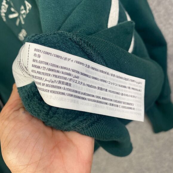 Abercrombie & Fitch Womens Cropped Sweatshirt Varsity Size XS Y2K - Picture 6 of 7